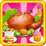Cooking Turkey Thanksgiving icon