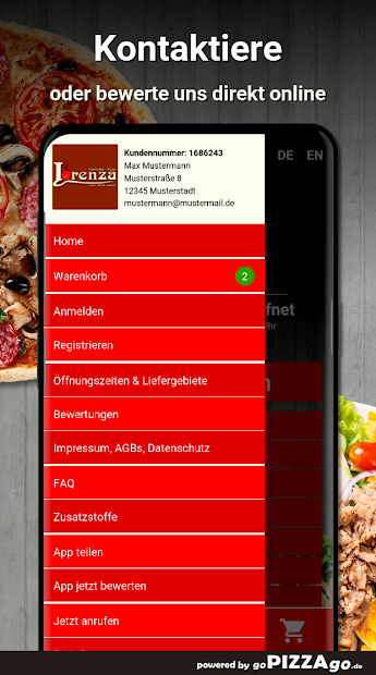 Screenshot 4 Pizzeria Lorenza Leipzig android