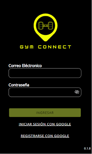 Android application Gym Connect screenshort