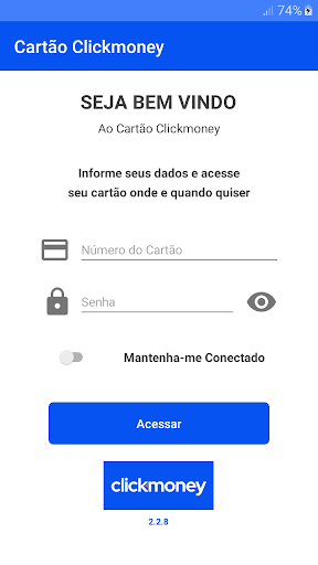 Android application Cartão Clickmoney screenshort