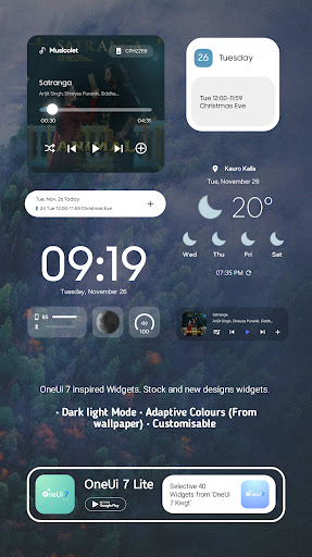 OneUI 7 KWGT LiTE Screenshot 3 - AppWisp.com