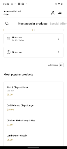 Andertons Fish and Chips Screen 3