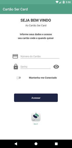 Android application Cartão Seer Card screenshort
