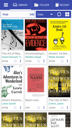 Android application eBook Library: EPUB, PDF, MOBI screenshort