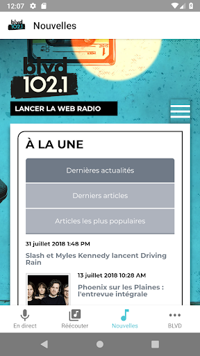 BLVD 102.1 Screen 3