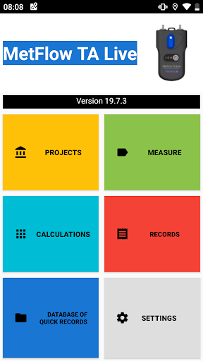 Android application MetFlow TA Live screenshort