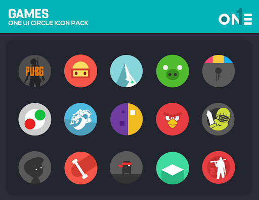 Screenshot of OneUI Circle Icon Pack