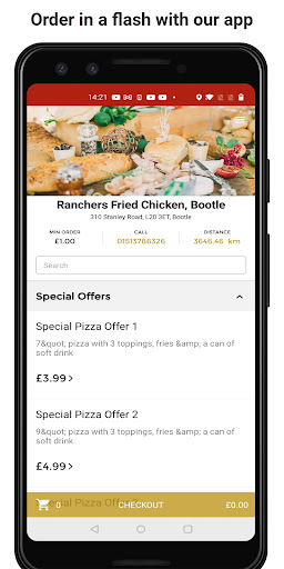 Android application Ranchers Fried Chicken, Bootle screenshort
