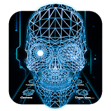 Thème 3D Hologramme Skull icon