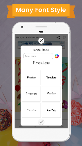 Name On Birthday Cake