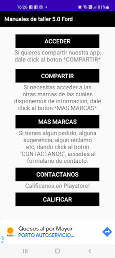 Android application Manuales de taller 5.0 Ford screenshort