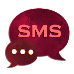 Cover Image of Скачать Тема Red GO SMS Pro  APK