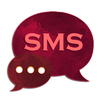 موضوع الأحمر GO SMS برو