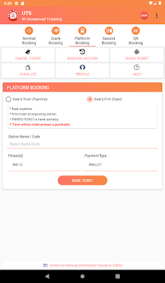 general ticket booking app train