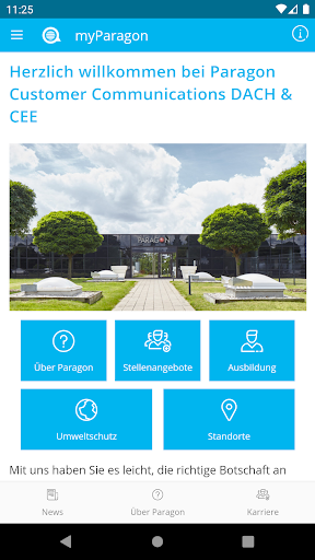 Android application myParagon screenshort