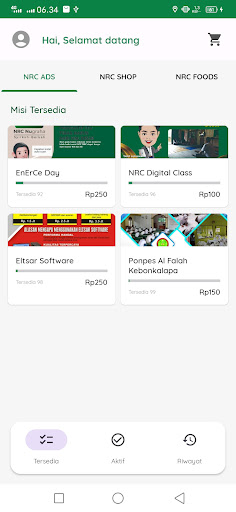NRC Online Screen 2