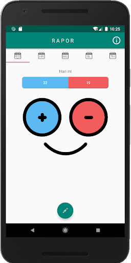 Android application Rapor screenshort