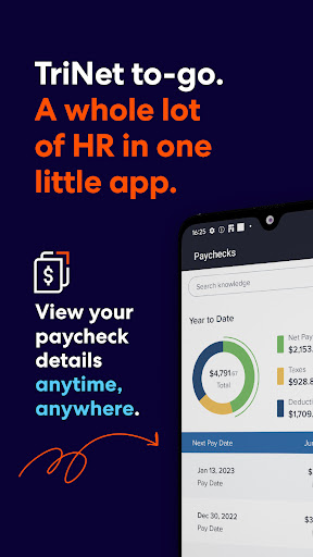 Android application TriNet screenshort