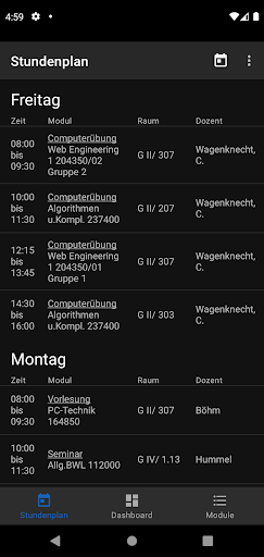 Android application Studium screenshort