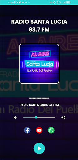 Android application Radio Santa Lucia 93.7 screenshort