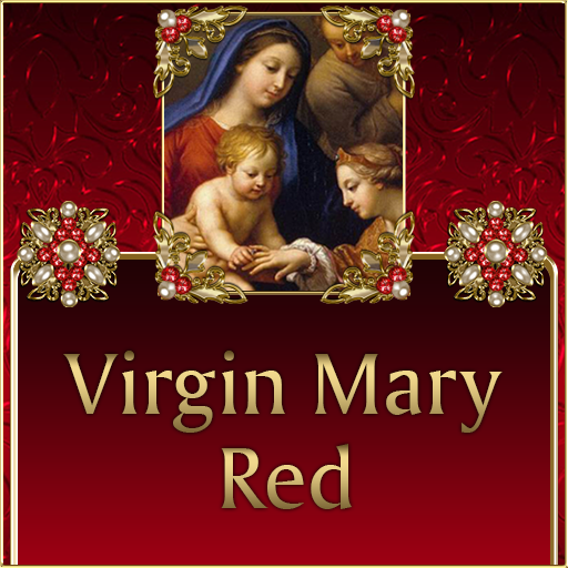 Virgin Mary Red Go SMS theme logo