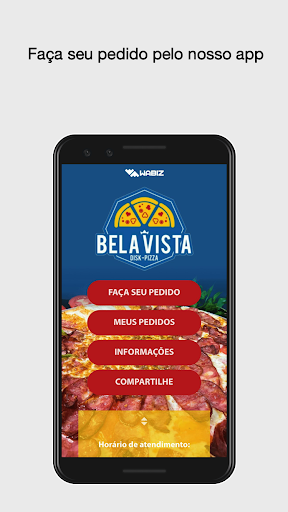 Android application Pizzaria Bela Vista screenshort