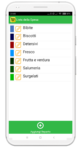 Shopping list Screen 3