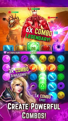 Spellblade: Match-3 Puzzle RPG - Screenshot 1