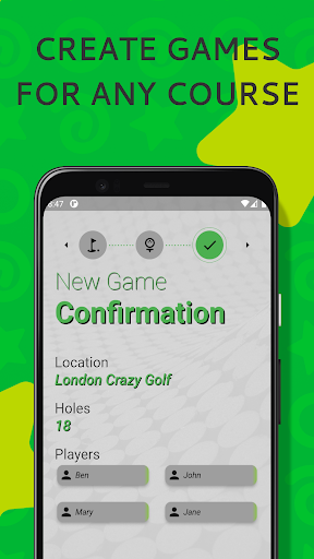Mini Golf Scorecard Screen 2