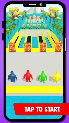 Gorilla Run! Bridge Runners 3D - Screenshot 3