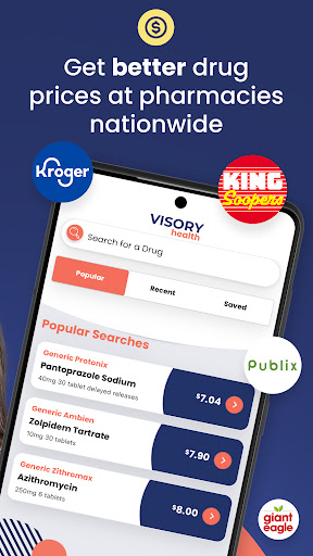 Visory Health: Rx Savings App Screen 2