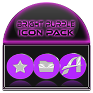 Bright Purple Icon Pack apk