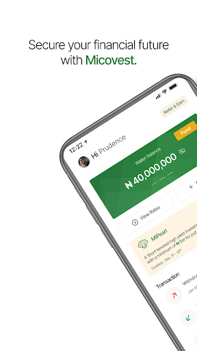 Android application Microvest: Save, Invest & Grow screenshort