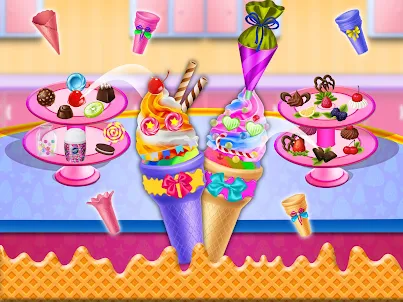 アイスクリームコーンのカップケーキメーカー