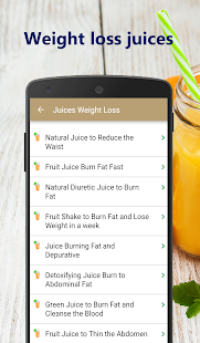 Weight loss juices Screenshot