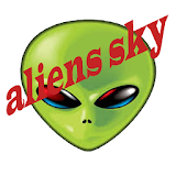 aliens sky icon