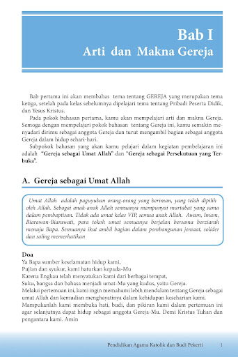 Buku Agama Katolik Klas 11 K13 Screen 3