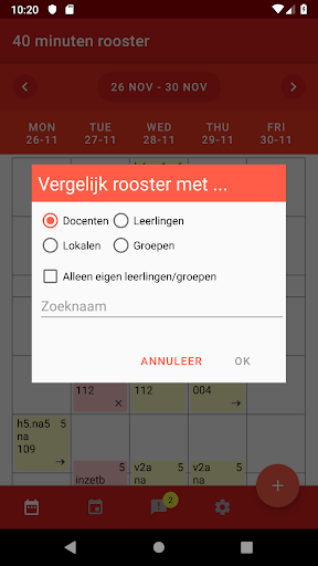 RoosterVergelijker Screen 2