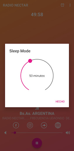Android application Radio Nectar screenshort