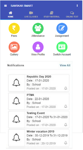 Sanskar The Smart School Screen 3