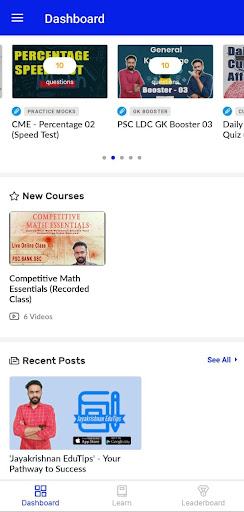 Jayakrishnan EduTips Screen 2