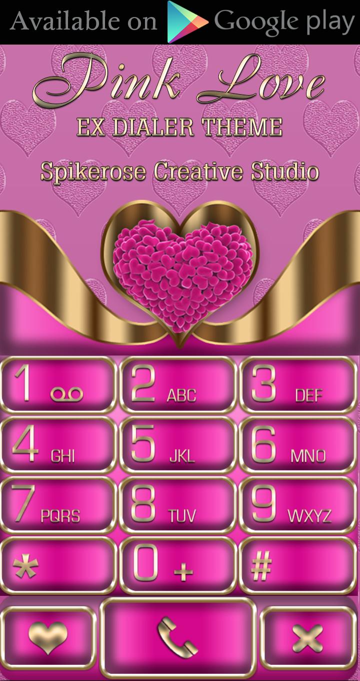 Android application Pink Love Go Launcher Theme screenshort
