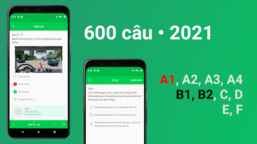 Android application Ôn Thi GPLX - 600 Câu Hỏi screenshort