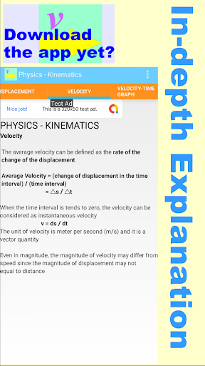 Physics Book - Kinematics Screen 3