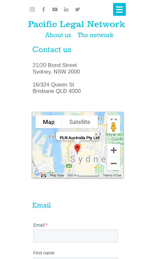 Android application Pacific Legal Network screenshort