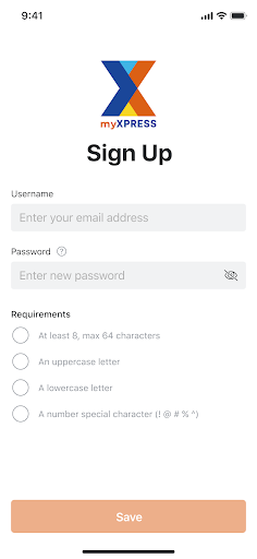 myXPRESS Screen 3