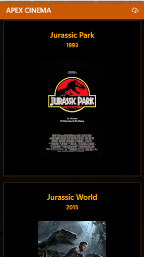 Android application apex_cinema screenshort