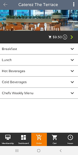 Android application The Terrace screenshort