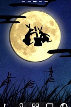 Moon Rabbit お月見 ライブ壁紙のおすすめ画像2