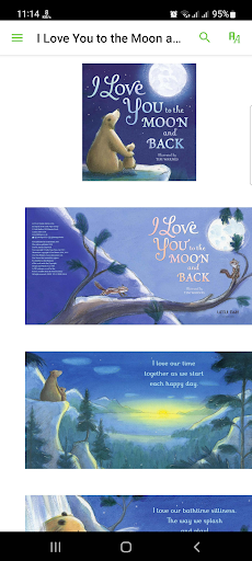 Android application I Love You to the Moon & Back screenshort